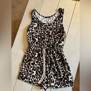 Cheetah romper Medium